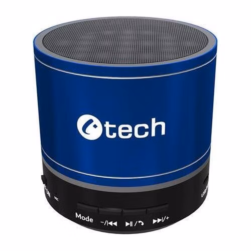 C-TECH reproduktor SPK-08L, bluetooth, baterie, USB-C, modrá