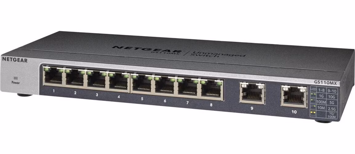 Netgear 8PT GIGE UNMANAGED WITH 2PT UPLINKS