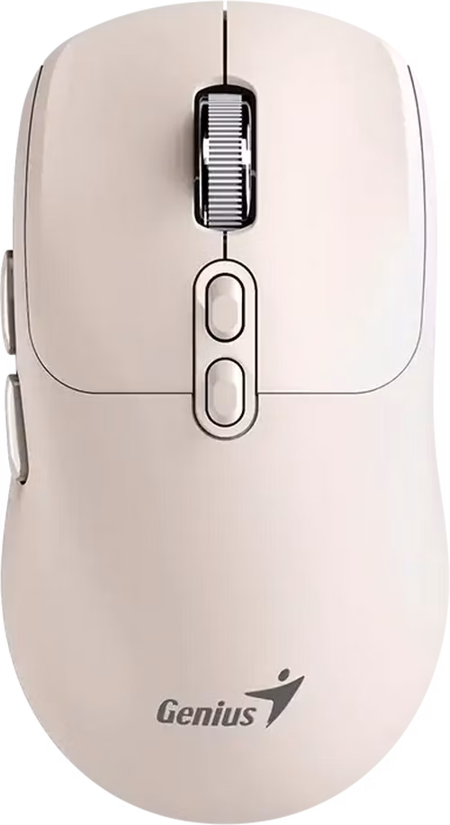 GENIUS NX-8080S BT Milk Tea/ duální Bluetooth + 2,4GHz/ 1600 dpi/ bezdrátová/ Copilot/ tichá/ 7tlačítková/ béžová