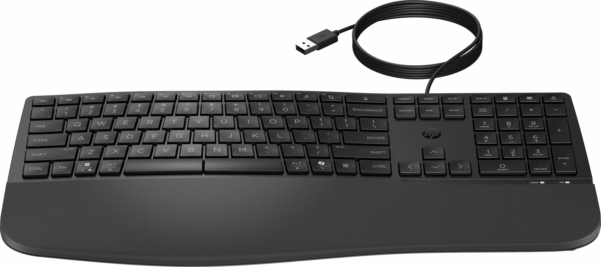 HP 480 Comfort Wired Keyboard - drátová ergonomická klávesnice CZ/SK
