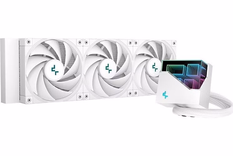 DEEPCOOL vodní chladič LT720 / 3x120 mm fan / ARGB / Intel i AMD bílý