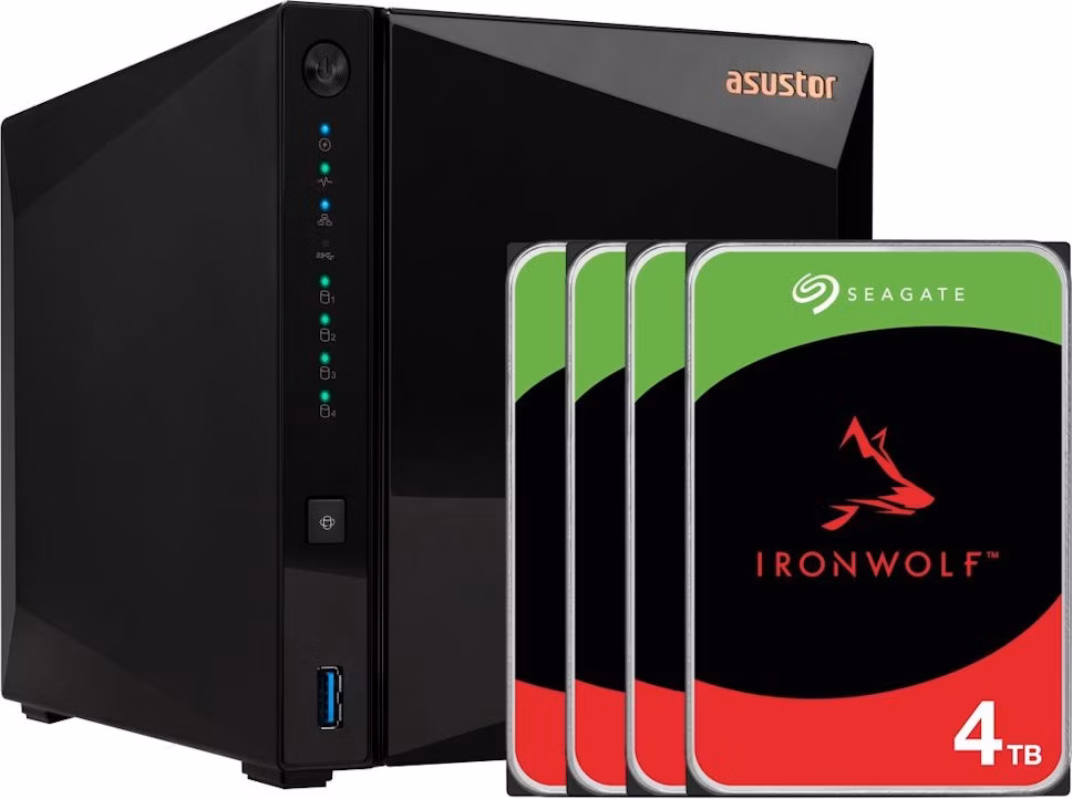 Asustor NAS AS3304T v2 + 4x HDDSEG1020