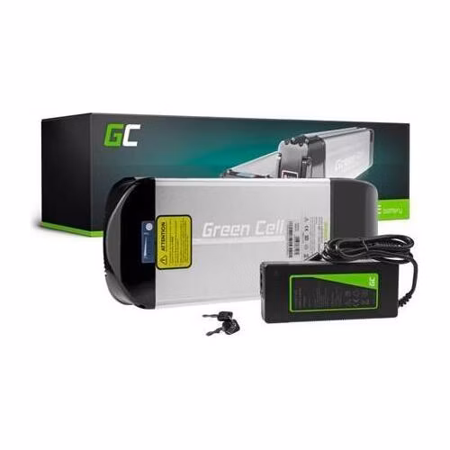 Green Cell Baterie pro elektrokolo 36V 15Ah 540Wh Zadní nosič Ebike 2 kolíky pro Prophete, Mifa, Curtis s nabíječkou