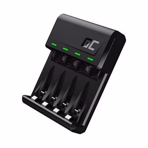 Green Cell VitalCharger pro baterie AA AAA R6 R03 Ni-MH s Micro USB a USB-C portem