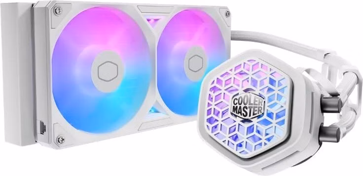 Cooler Master vodní chladič MasterLiquid Atmos II VRM 240, 2x120mm, LGA1851, AM5, bílá