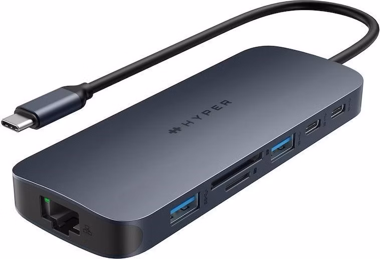 Hyper® EcoSmart™ Gen.2 Dual HDMI USB-C 11-in-1 Hub 140W PD 3.1 Pass-thru