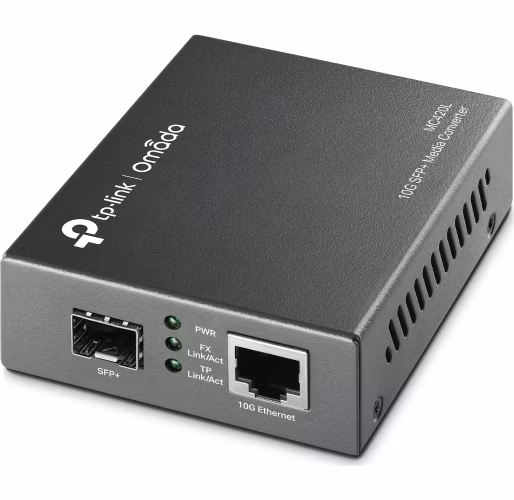 TP-Link OMADA MC420L media konvertor (1x10GbE, 1xSFP+, MM/SM, 550nm/1310nm, 550m/20km)