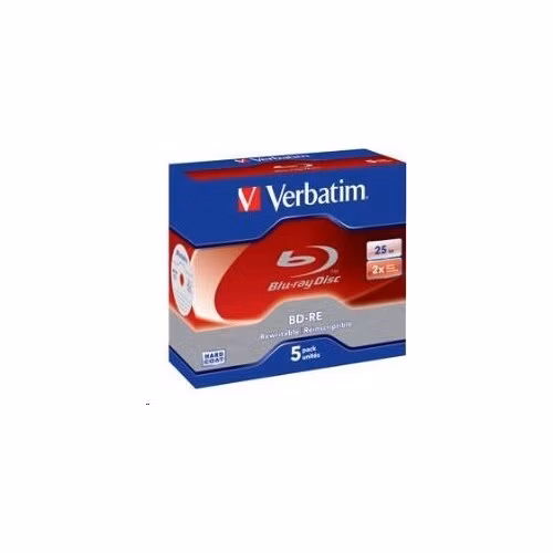 VERBATIM BD-RE(5-pack)Blu-Ray/Jewel/2x/25GB