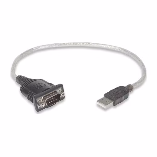 MANHATTAN prevodník USB na sériový port (USB AM / DB9M, RS232), blister