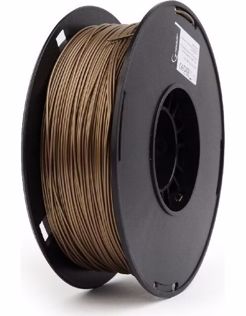 Tlačová struna (filament) GEMBIRD, PLA PLUS, 1,75mm, 1kg, zlatá