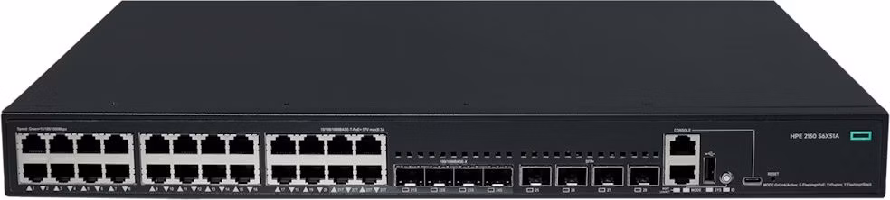 HPE Networking CW 2150 24p 10M/100M/1G PoE+ 4p SFP 1G Combo 4p SFP+ 1G/10G 405W Switch