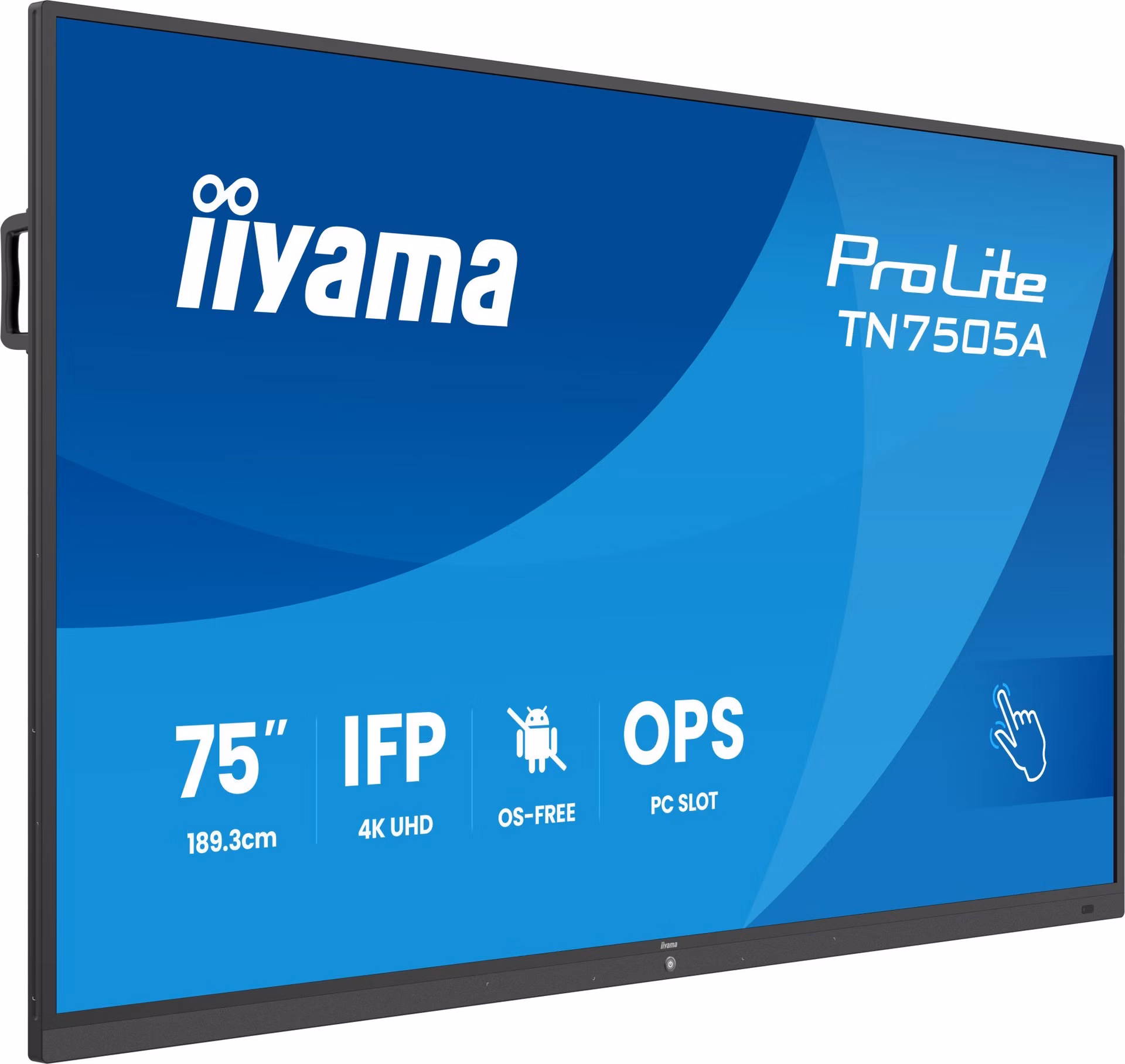 75" iiyama TN7505A-B1AG: IPS, 4K, no Android