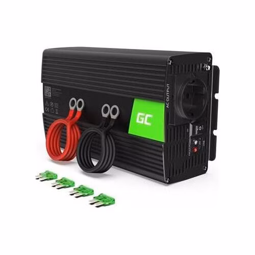 Green Cell Měnič napětí - Power Inverter 12V na 230V 1000W/2000W čistá sinusovka