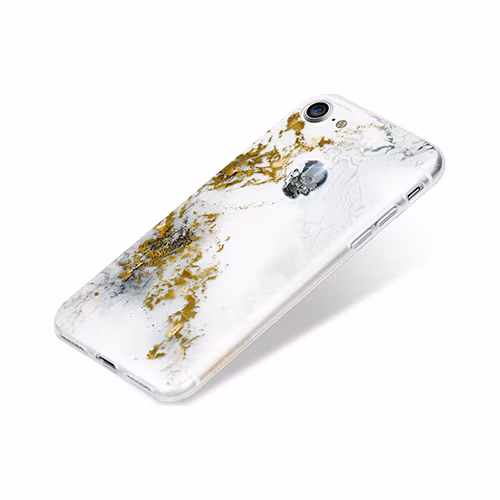 Swarovski kryt Treasure pre iPhone 8 - Alabaster/Silver Skull