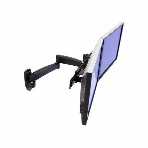 ERGOTRON 200 Series Dual Monitor Arm, nástěnný držák pro 2 LCD,max 22", černý