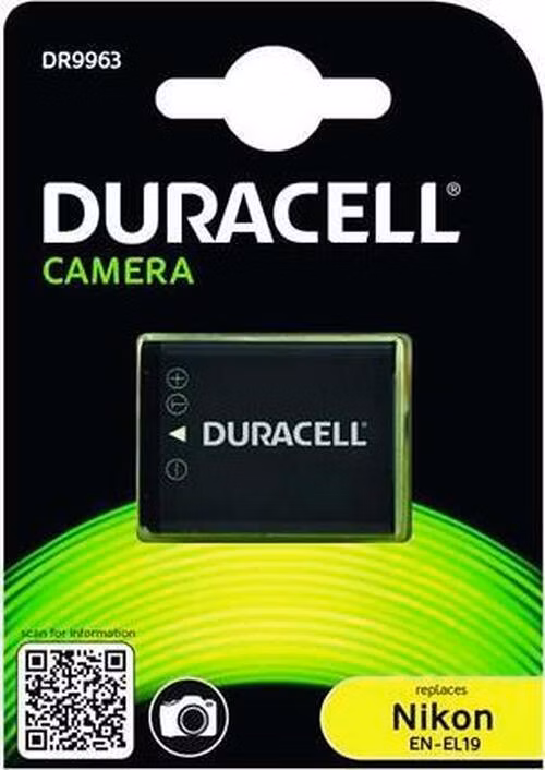 DURACELL Baterie - Baterie do digitálního fotoaparátu nahrazuje Nikon EN-EL19 3,7V 700mAh