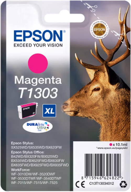 Atramentová tyčinka EPSON Singlepack "Deer" Magenta T1303 DURABrite Ultra Ink (10,1 ml)