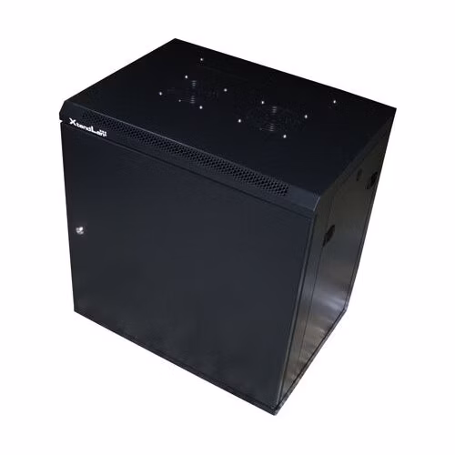 XtendLan 9U/600x450, na zeď, jednodílný, plné dveře, úprava proti vykradení