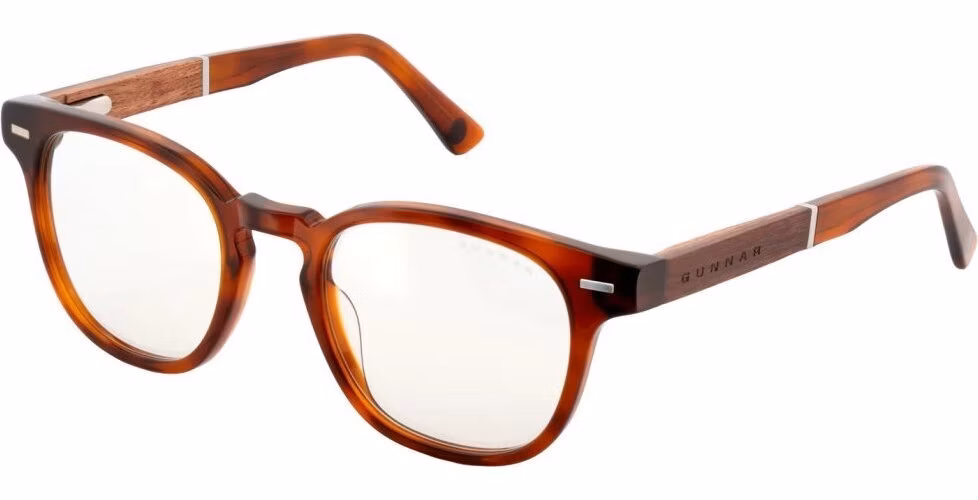 GUNNAR kancelářske/herní brýle TIOGA MAROON/ROSEWOOD čirá skla-PRO MINERAL BLF 35 GUNNAR focus