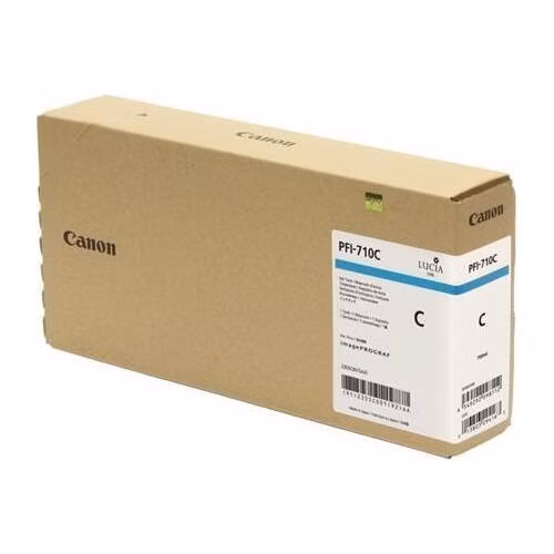 Canon originální ink PFI710C, Cyan, 700ml, 2355C001, Canon imagePROGRAF TX-2000, TX-3000, TX-3000 MFP T36