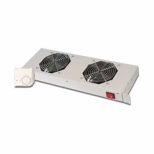 Digitus 19" větrací jednotka, 1U, 2 ventilátory, šedá
