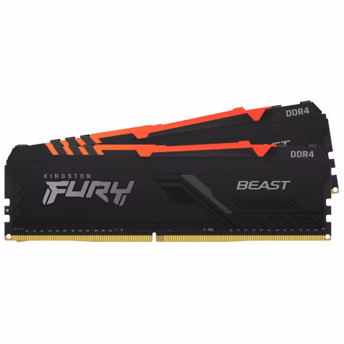 KINGSTON FURY Beast RGB 16GB DDR4 3200MT/s / DIMM / CL16 / KIT 2x 8GB