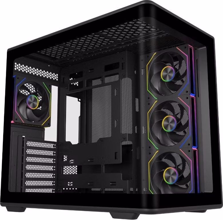 Cooler Master case Elite 600, ATX, Průhledná bočnice, 4x 120mm Fan, Černá
