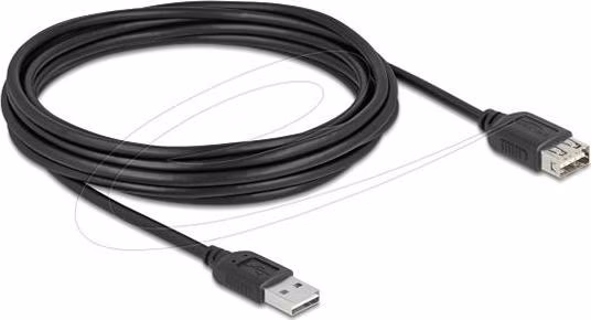 Delock USB 2.0 prodlužovací kabel EASY USB Type-A samec na EASY USB Type-A samice 5 m, černý
