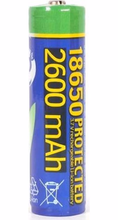 Gembird Lithium-ion 18650 battery, protected, 2600 mAh