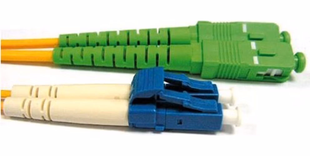 Patchcord FO duplex LC-SC/APC 9/125um SM, 7m, OS2