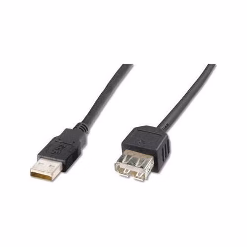 Digitus USB kabel prodlužovací A-A, 1.8m, černý