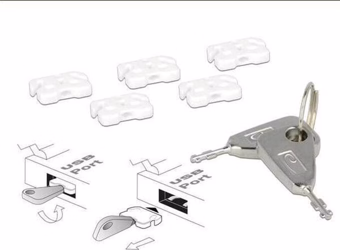 Delock zámek USB portu pro USB A samici