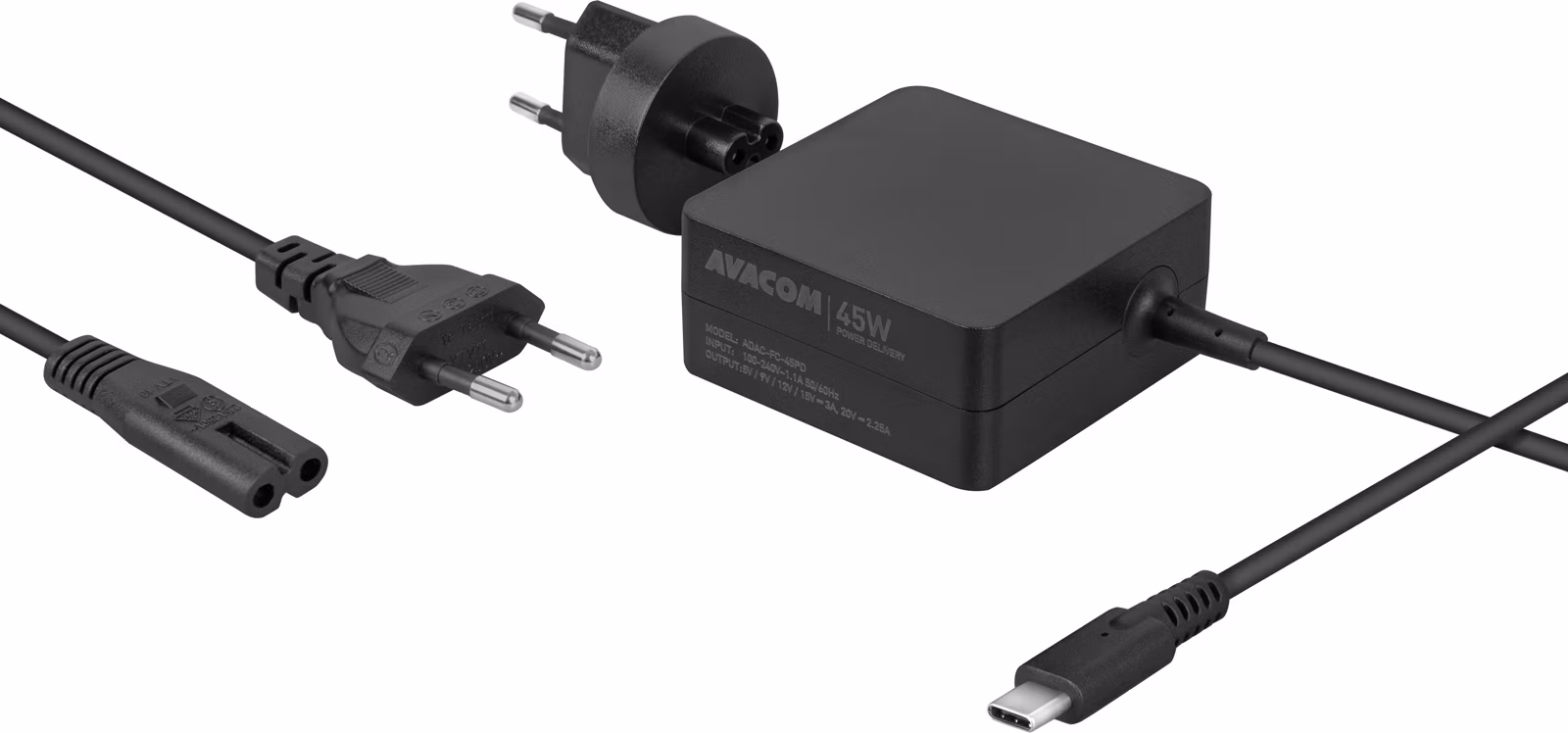 AVACOM Nabíjecí adaptér USB Type-C 45W Power Delivery