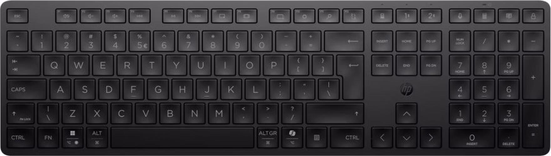 HP Bezdrátová klávesnice 490K dual-mode - černá