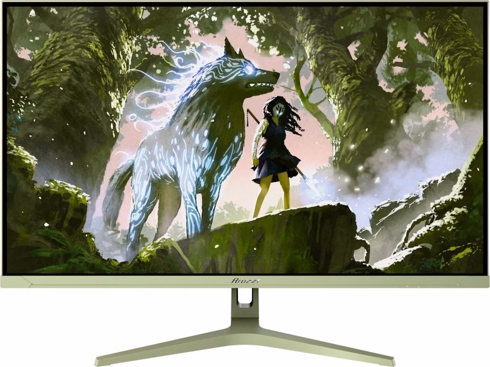 AROZZI NOVA herní monitor 32" 32T2K180 Forest Green/ LED/ 2560x1440/ 180Hz/ IPS/ 1000:1/ 1ms/ 2xHDMI/ DP/ mechově zelený