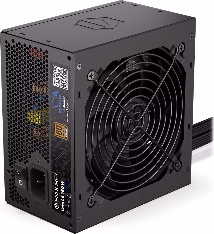 Endorfy Vero L6 Bronze, Zdroj, ATX 3.1, 750W, aktivní PFC, 120mm ventilátor, PCIe 5.1, Cybenetics Silver, 80PLUS Bronze