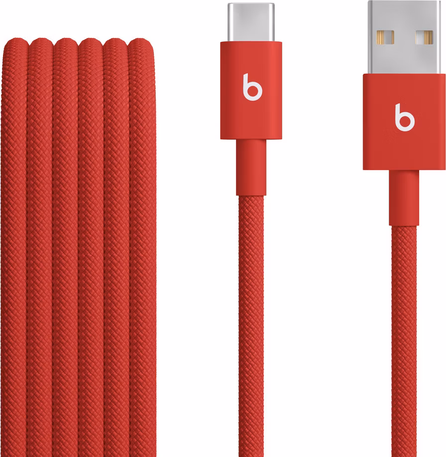 Apple Beats USB-A to USB-C Woven Cable (1.5 m) - Rapid Red