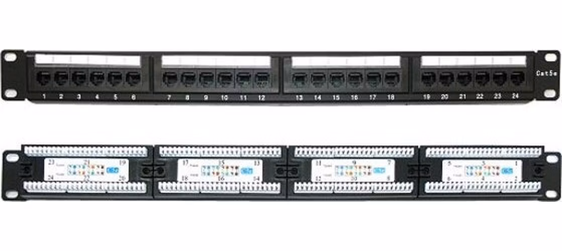 XtendLan Patch panel 19", 24 portů, Cat5e