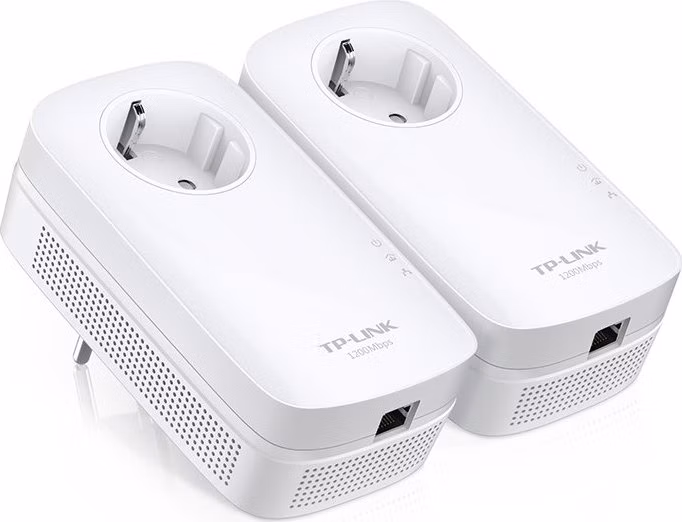 AV1300 Gigabit Passthrough Powerline Starter Kit KIT: 2× TL-PA8010P SPEED: 1300 Mbps Powerline SPEC: Qualcomm CPU, 1× Gi