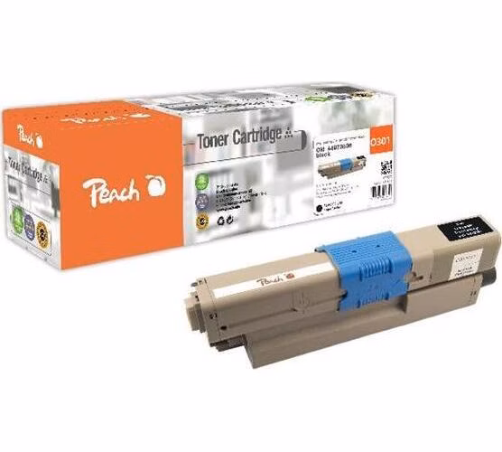 PEACH kompatibilní toner OKI 44973536, černá, 2200 str.
