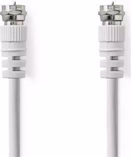 Nedis CSGB41000WT30 - Satelitní a Anténní Kabel | F zástrčka - F zástrčka | 3 m | Bílá barva