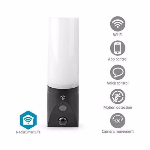 Nedis WIFICOL20BK - SmartLife Venkovní Kamera | Wi-Fi | Okolní světlo | Full HD 1080p | IP65 | Cloud / Micro SD/ Onvif |