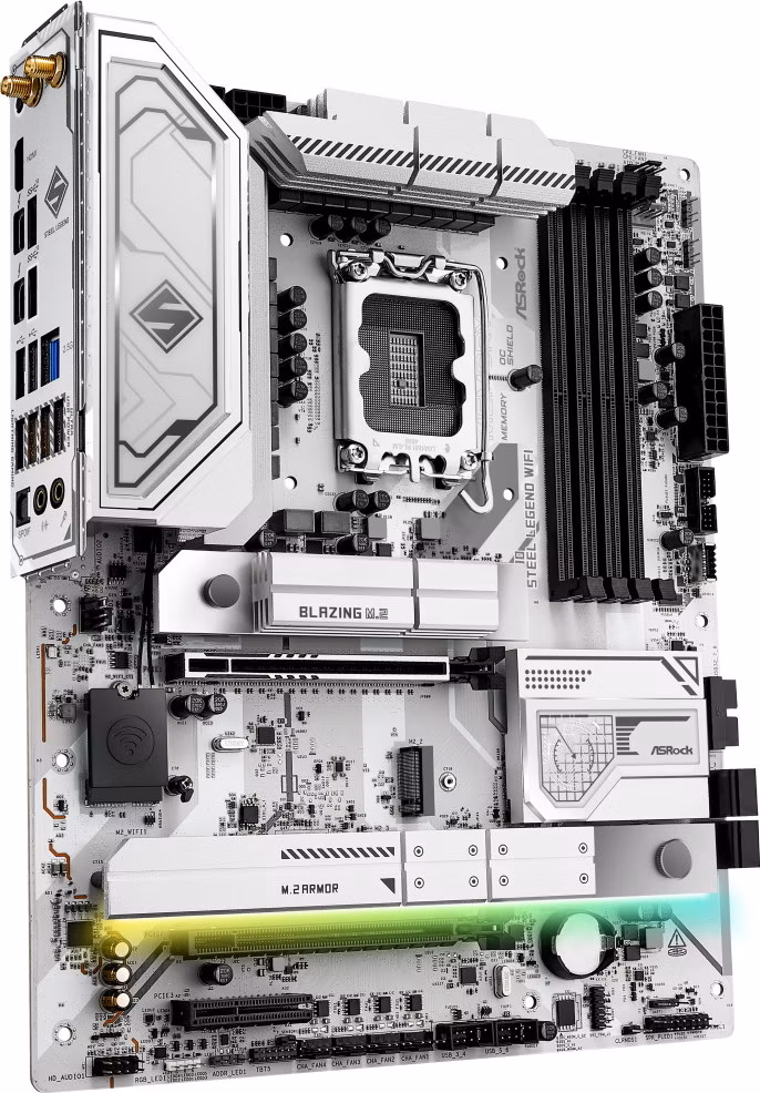 ASRock Z890 Steel Legend WiFi / Intel Z890 / LGA1851 / 4x DDR5 / 4x M.2 / HDMI / 2x Thunderbolt 4 / WiFi / ATX