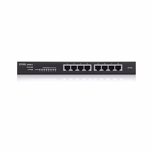 Zyxel GS1915-8 8-portový gigabitový webový inteligentný prepínač, 8x gigabit RJ45, bez ventilátora