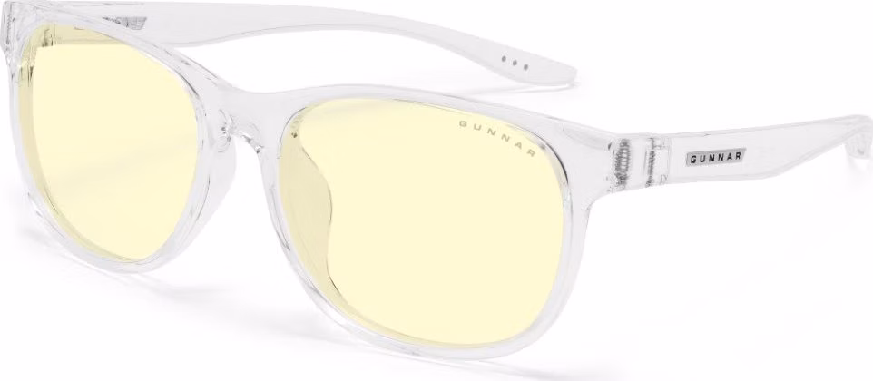 GUNNAR kancelářske/herní brýle RUSH CRYSTAL * jantárová skla * BLF 65 * NATURAL focus