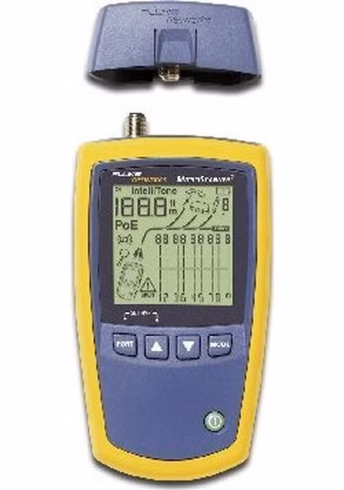 Fluke MicroScanner2 Cable Verirfier includes MicroScanner2, Main Wiremap Adapter batteries, guide