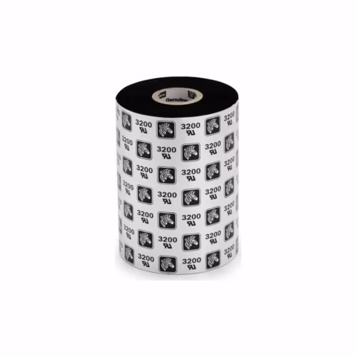 Zebra Wax Ribbon, 83mmx300m, 2300; European Wax, 25mm core