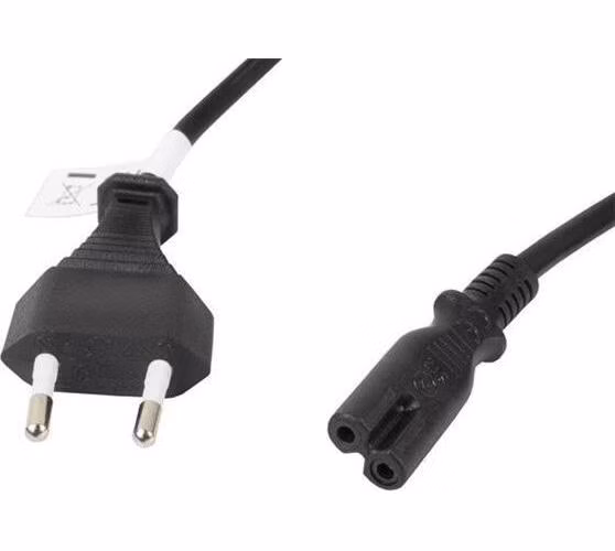 LANBERG CEE 7/16 na IEC 320 C7 EURO (RADIO) POWER CORD 1.8M VDE černý