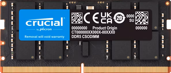Crucial 32GB DDR5-6400 CSODIMM CL52