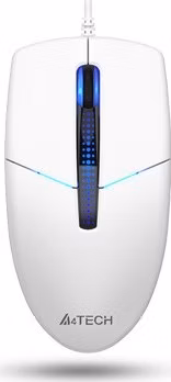 A4tech N-530S, podsvícená kancelářská myš, 1200 DPI, USB, bílá
